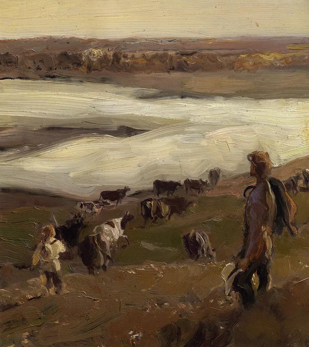 何多苓俄罗斯写生油画,何多苓油画2007