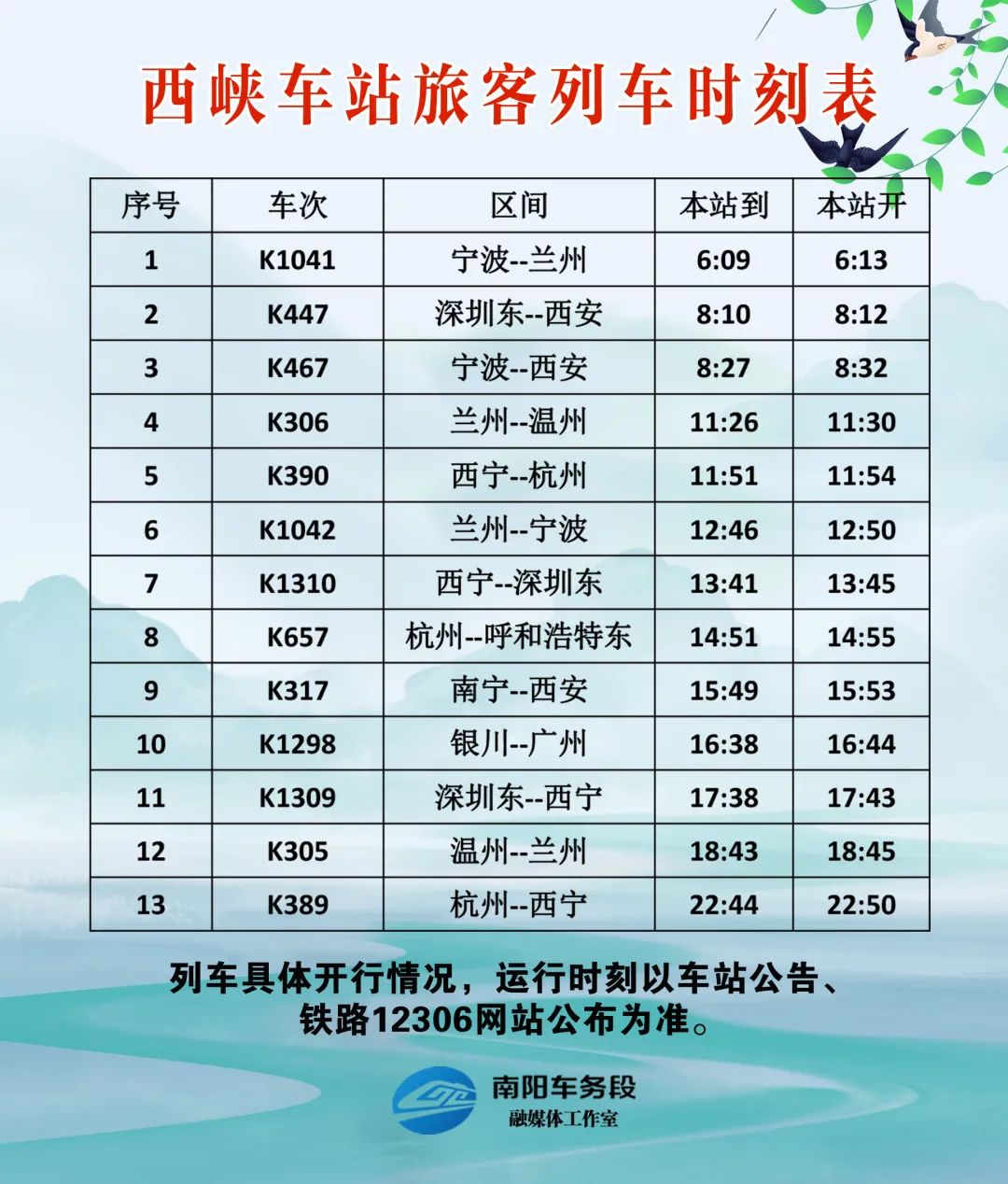 南阳车站最新列车时刻表,南阳车务段最新视频