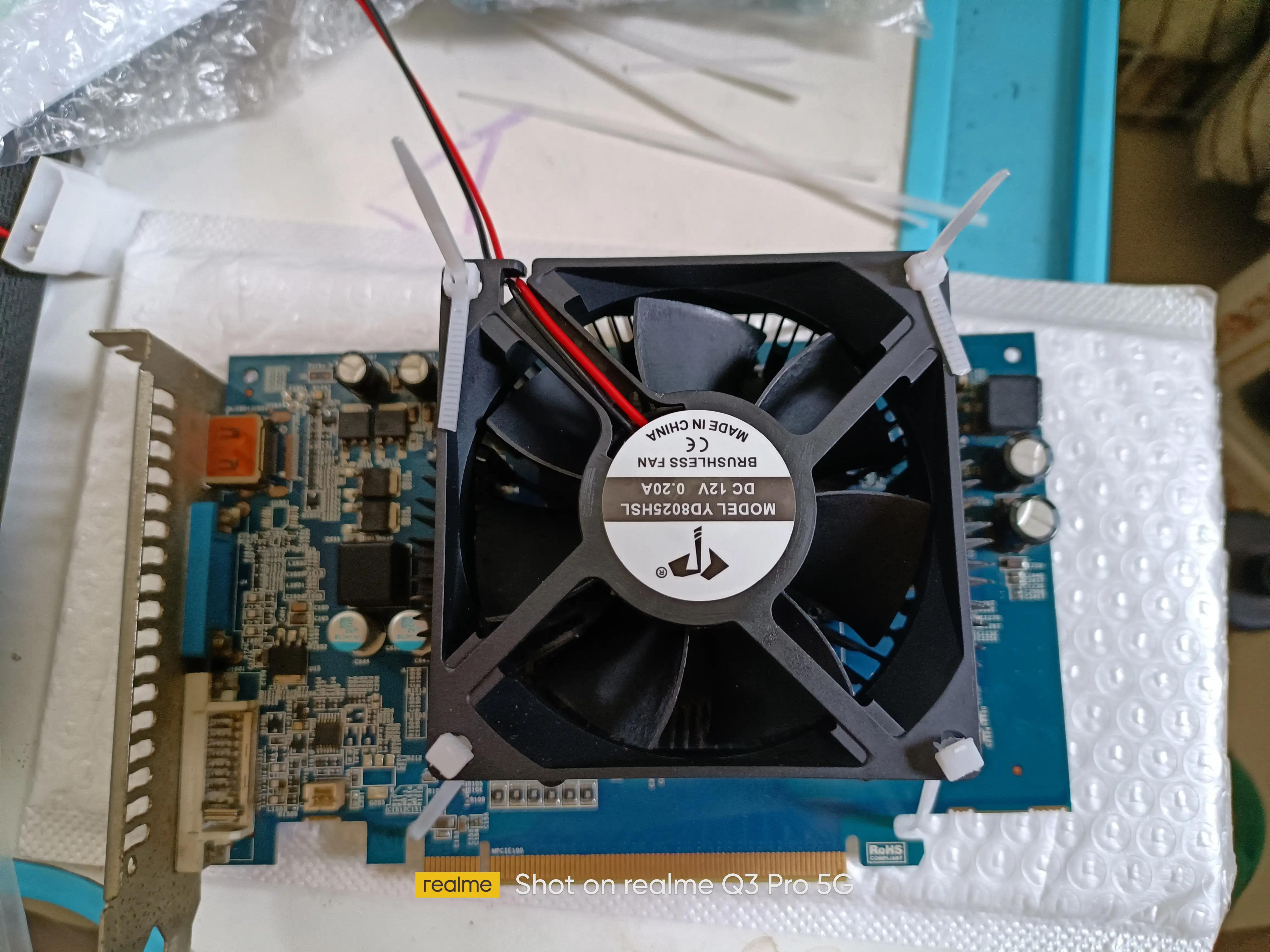 乔思伯小机箱安装三风扇显卡,主机显卡更换风扇