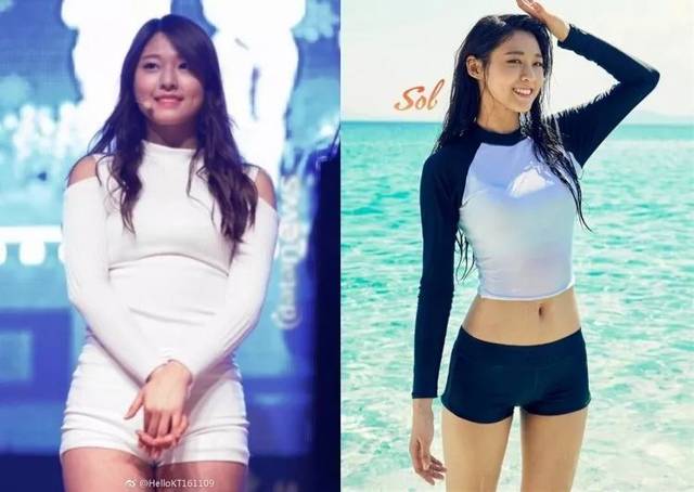 韩国女团瘦身前后大对比