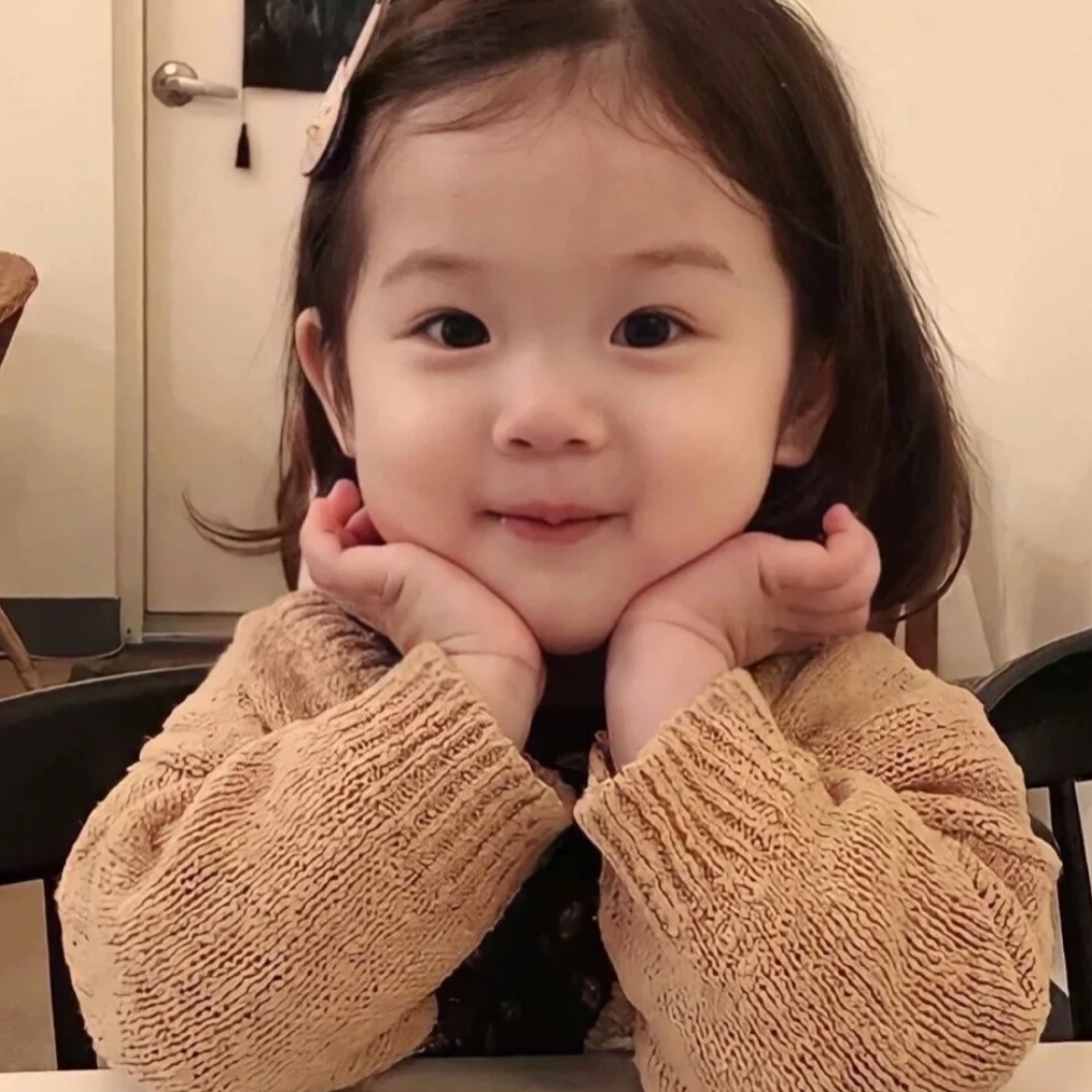 萌娃头像女生可爱萌图卡通,微信头像可爱小女孩萌娃卡通呆萌