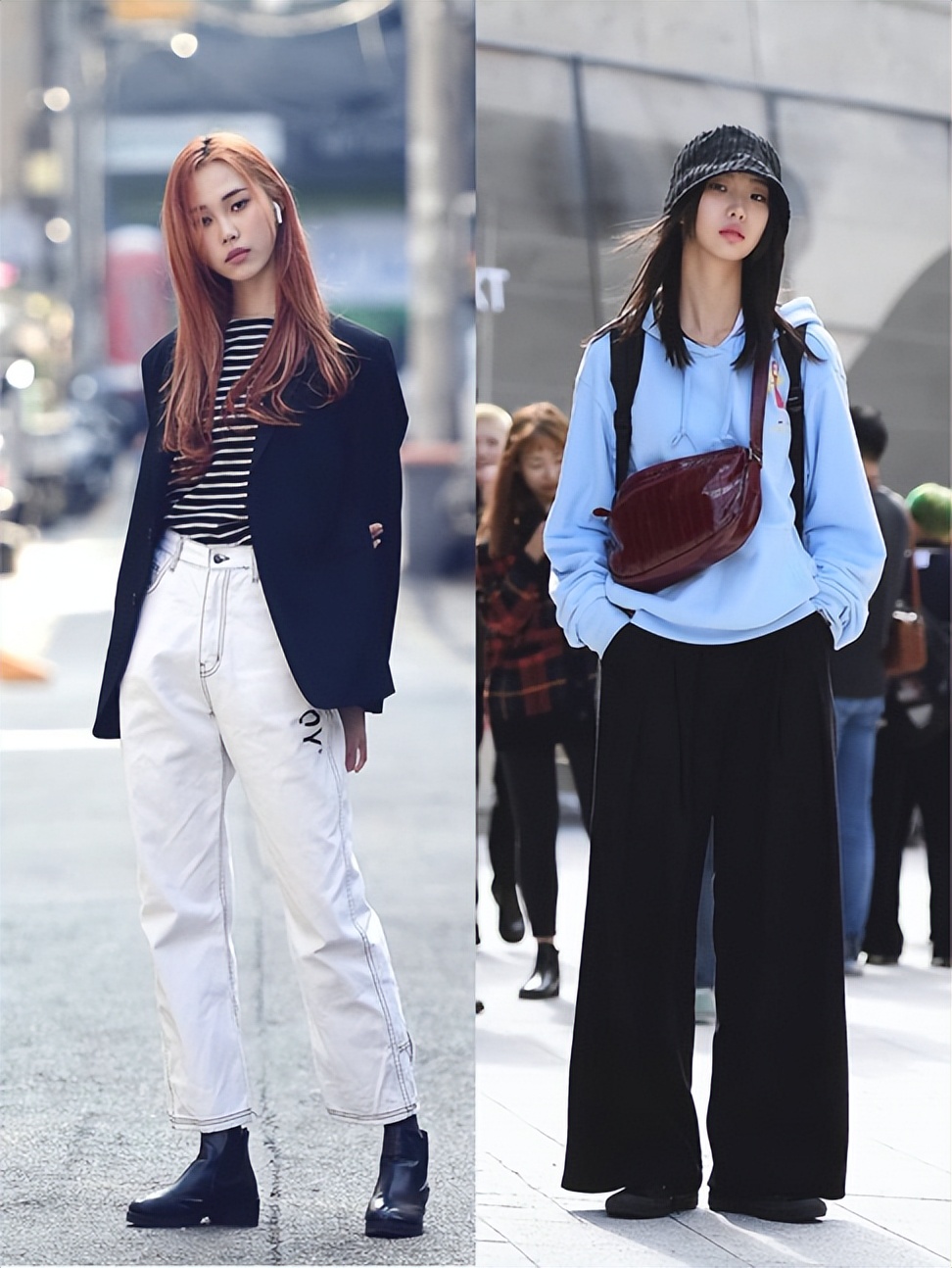 韩国街拍穿搭秋冬,韩国街拍个个时髦又高级