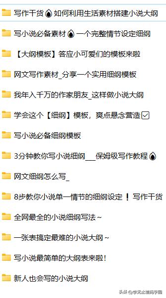 如何写好小说小说大纲范例超详细,百万字长篇小说写作技巧分享给你