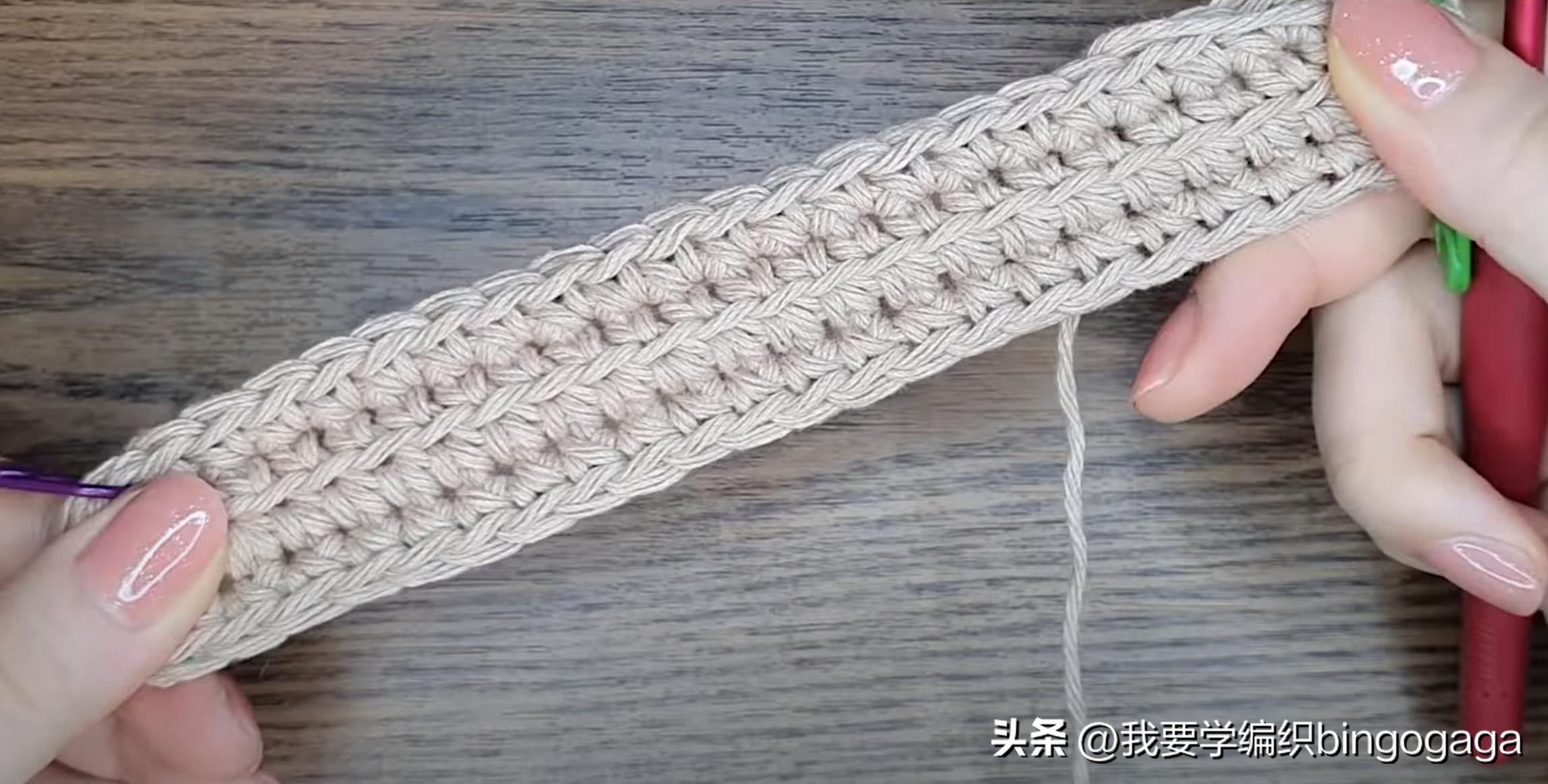 百搭时尚美人包编织教程,祖母方格包包的编织教程