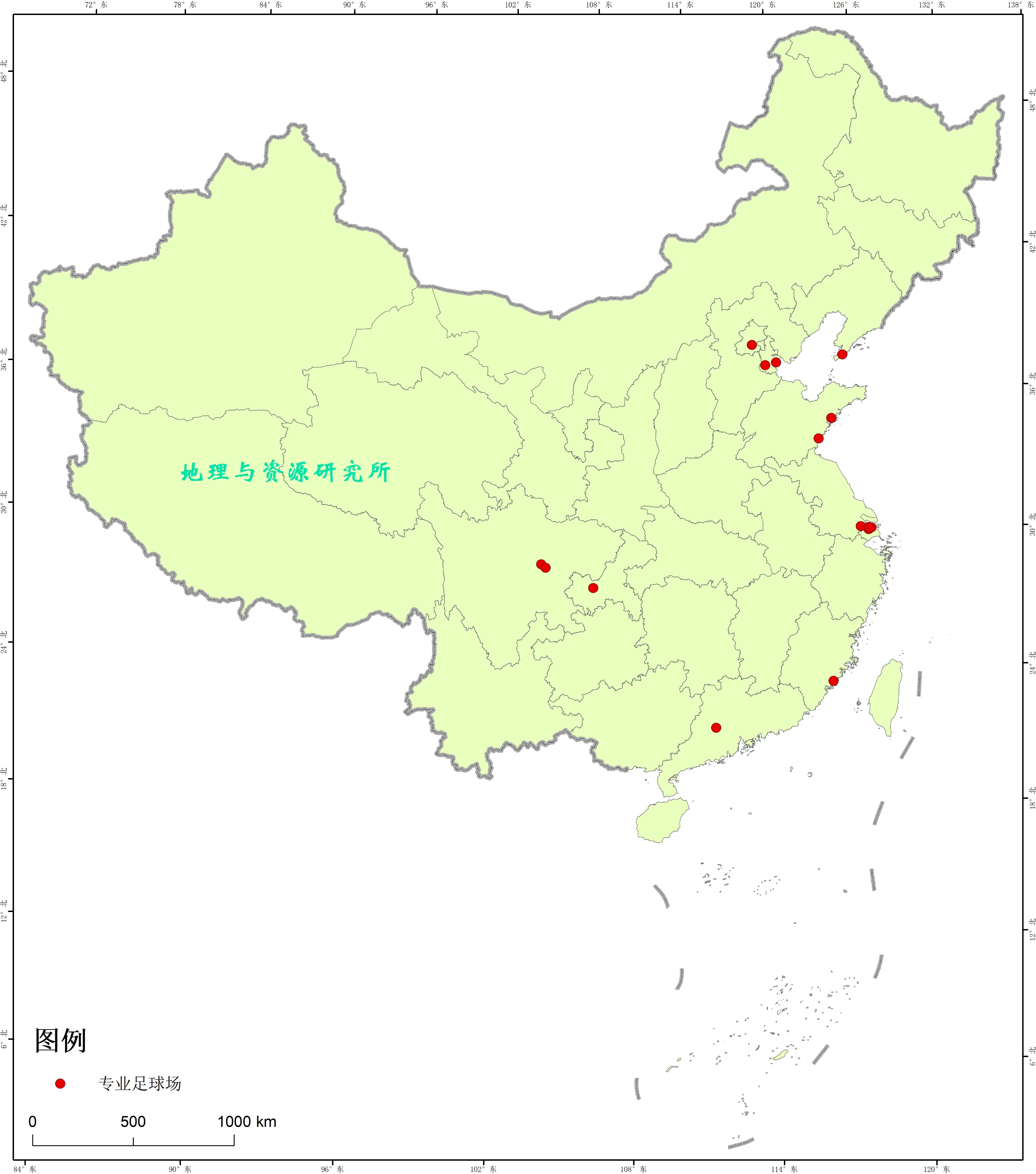 中国专业足球场分布,成都足球场分布