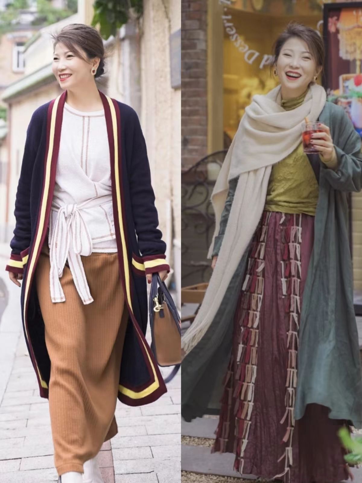 短外套长靴子怎么搭配,保暖又好看的长筒靴穿搭