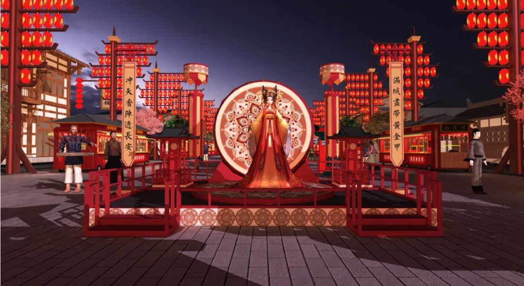 长沙岳麓区大唐不夜城图片,不夜城效果图大全