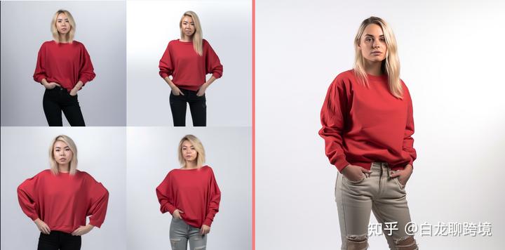 ai模拟摄影作品,ai一键切换电商模特和场景