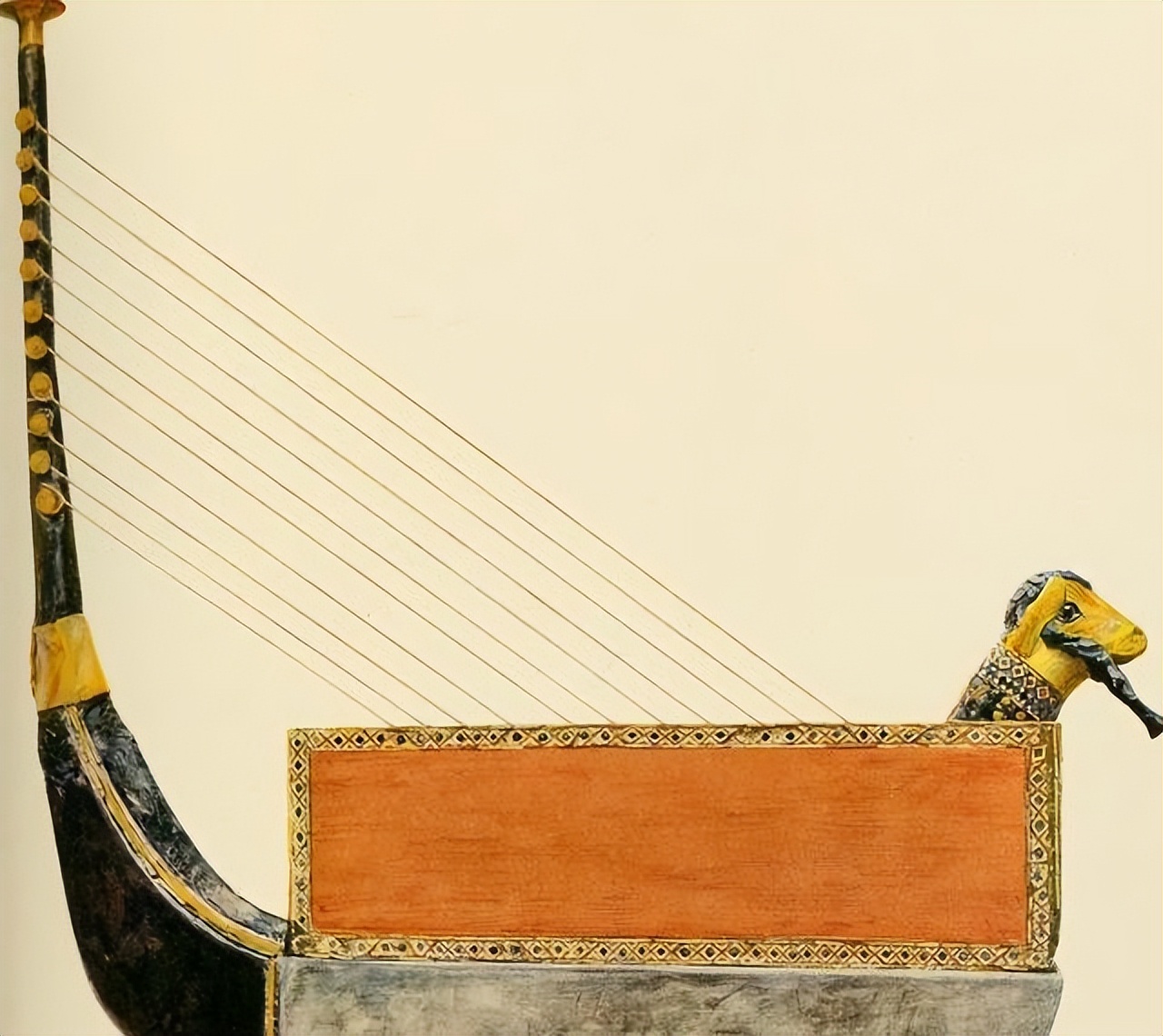 古埃及竖琴,古埃及竖琴历史