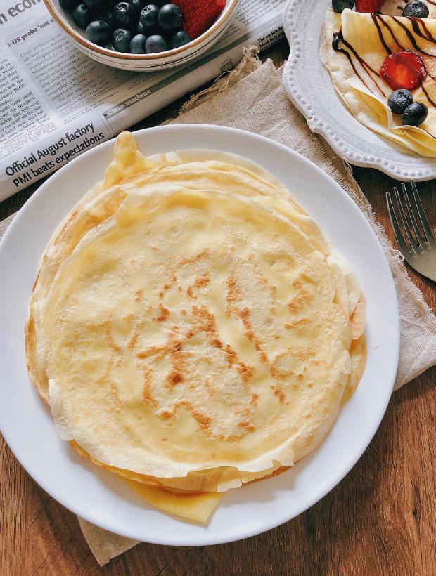 咖啡店卖58？在家平底锅自制法国国民甜品可丽饼！0失败！