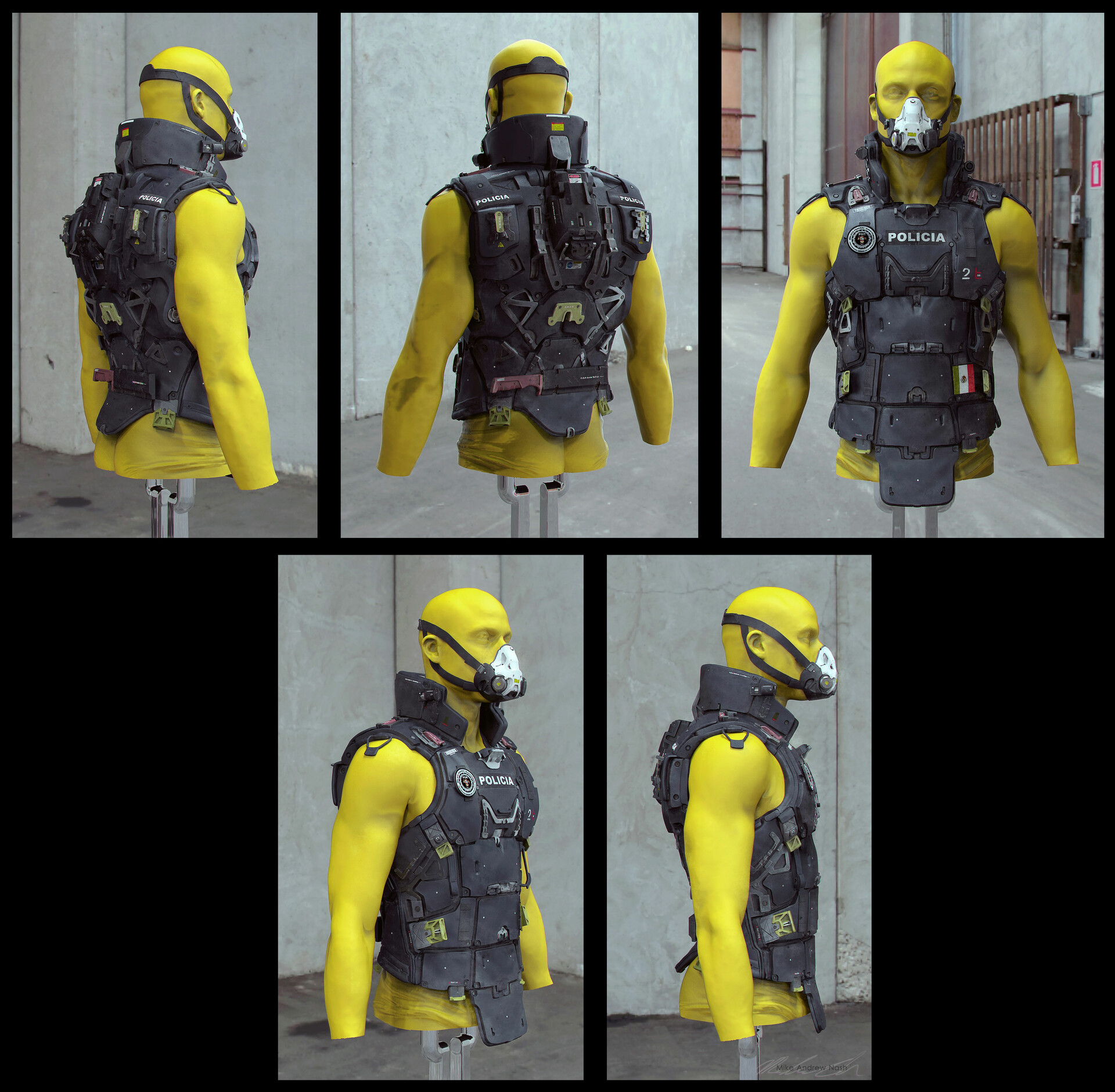 COOL!令人叹为观止的精密机甲穿戴设备｜设计师mikenash作品欣赏