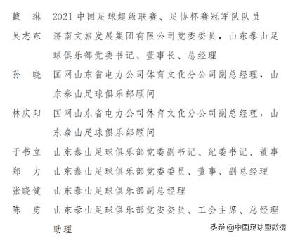 山东表彰鲁能泰山队,山东泰山俱乐部荣誉人物