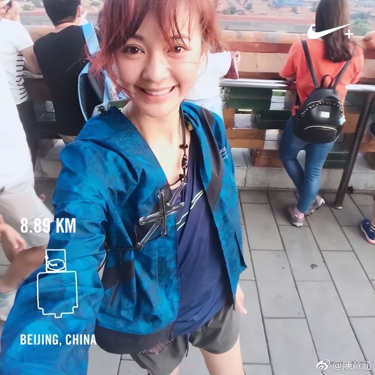 陈意涵活得潇洒自由的元气少女,陈意涵笑着跑的视频