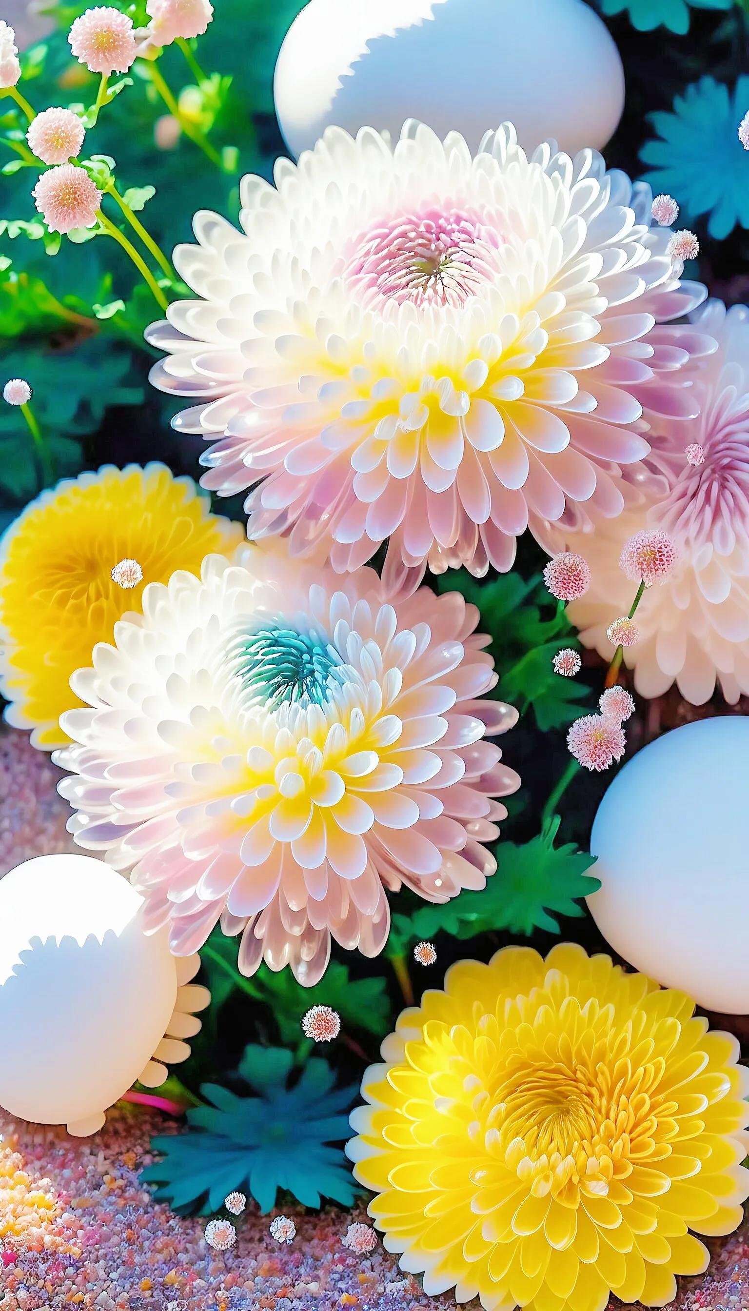 紫色菊花壁纸大全,壁纸小清新最新菊花