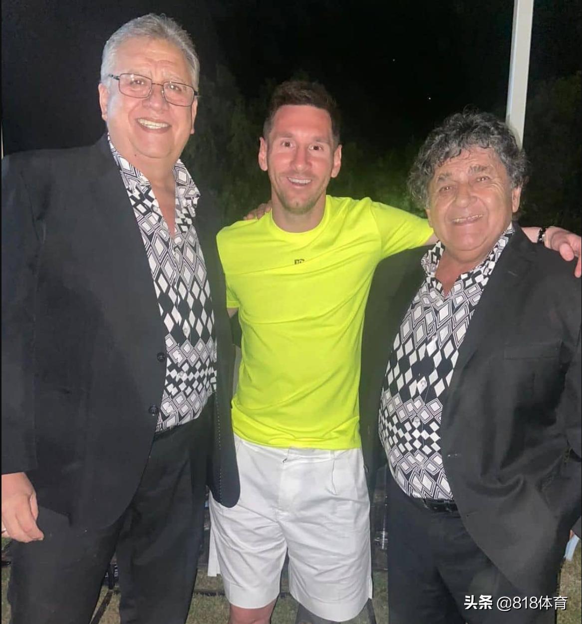 笑喷!梅西荧光绿参加派对搂爱妻跳舞,梅老板老年迪斯科安妞带不动