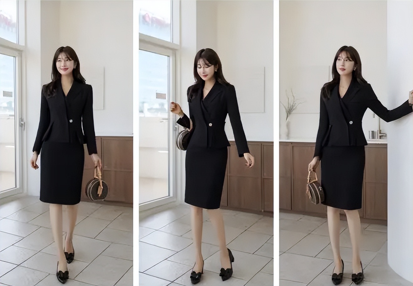 这5个优点，足够让女人爱上“黑色小西装”，杨幂、何洁搭配示范