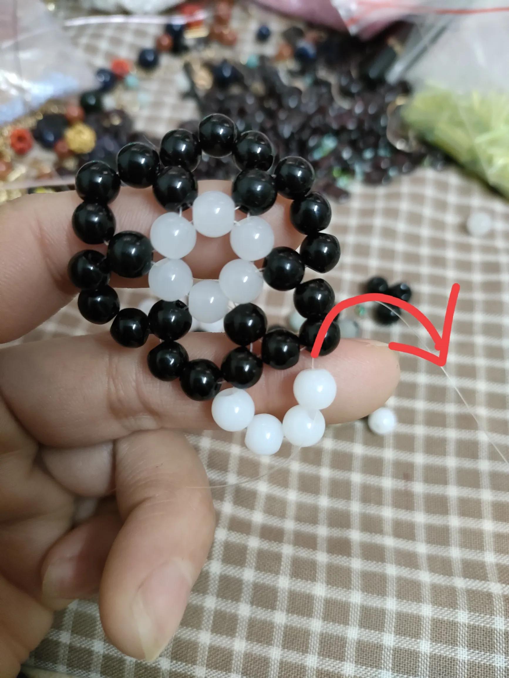 手工串珠花瓶串花视频,手工串珠花瓶