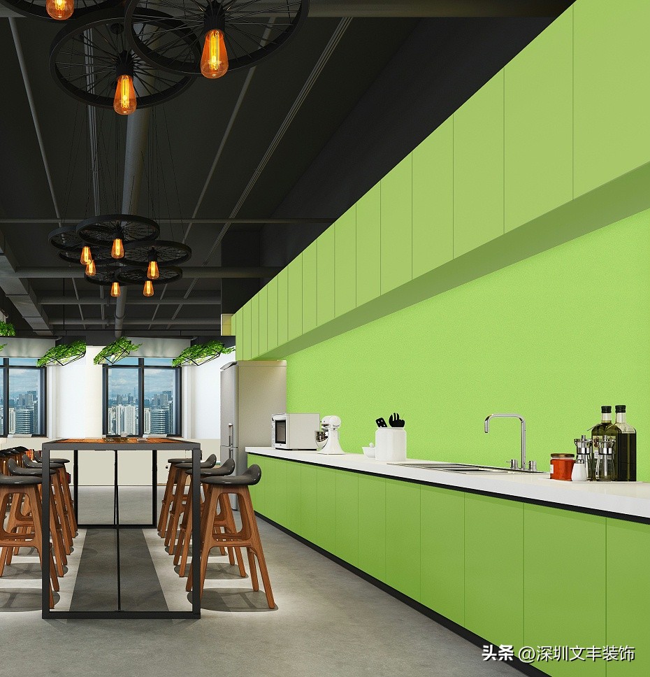 深圳办公室茶水间装修设计,办公室简易茶水间装修设计