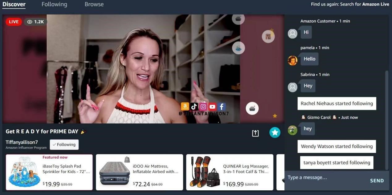 亚马逊直播可以带货吗,亚马逊中国直播带货