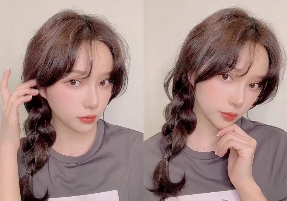 减龄绑头发简单又好看学院风,懒人显脸小绑发教程简单好看