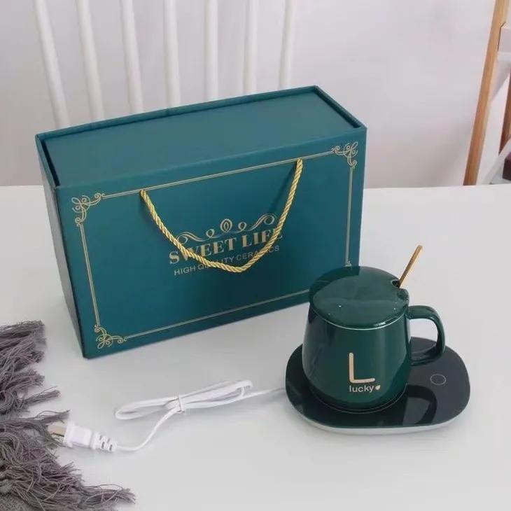 新款55度智能加热自动恒温杯垫,55度恒温杯垫多功能加热神器