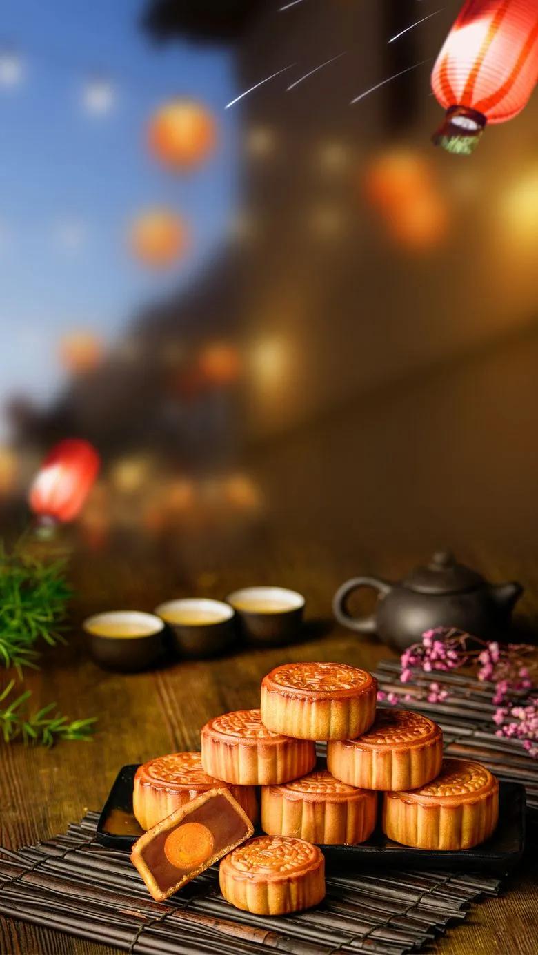 香香甜甜的月饼,中秋月饼壁纸
