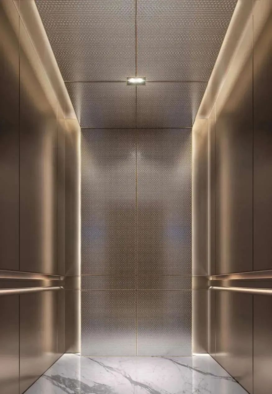 这就是5星级酒店，必须用大理石装修电梯的原因