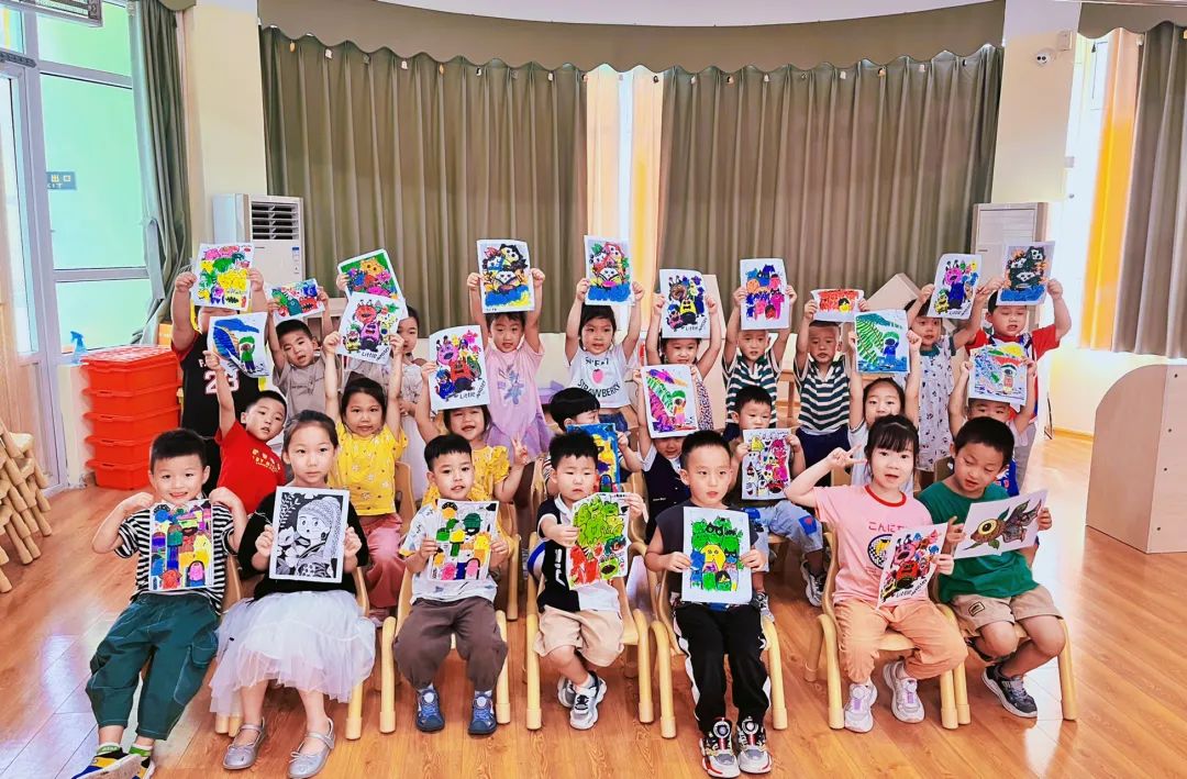 济南市美里湖中心幼儿园怎么样,幼儿园印象济南春天绘画