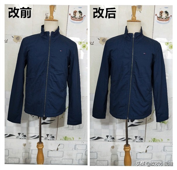 夹克袖口太长不拆线不剪怎么改短,带内衬夹克袖口长了怎么改短