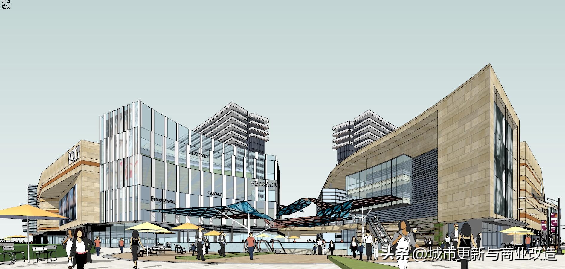 广东江门市保利国际广场方案SU模型图集-13页