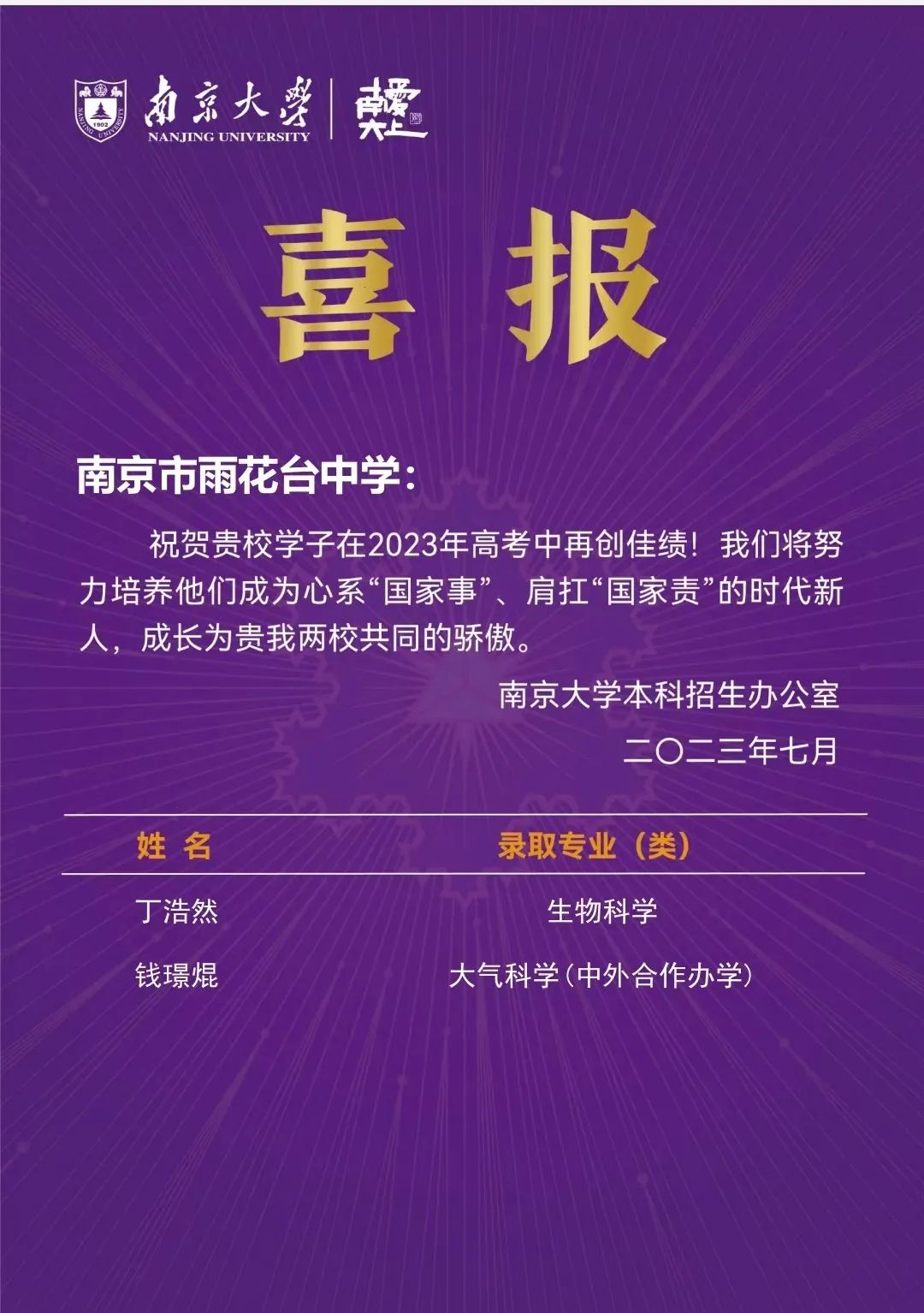 金中河西2020年高考喜报,九中和金中河西