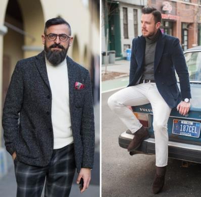 男士白衬衫休闲西装牛仔裤搭配,休闲西装男士穿搭技巧