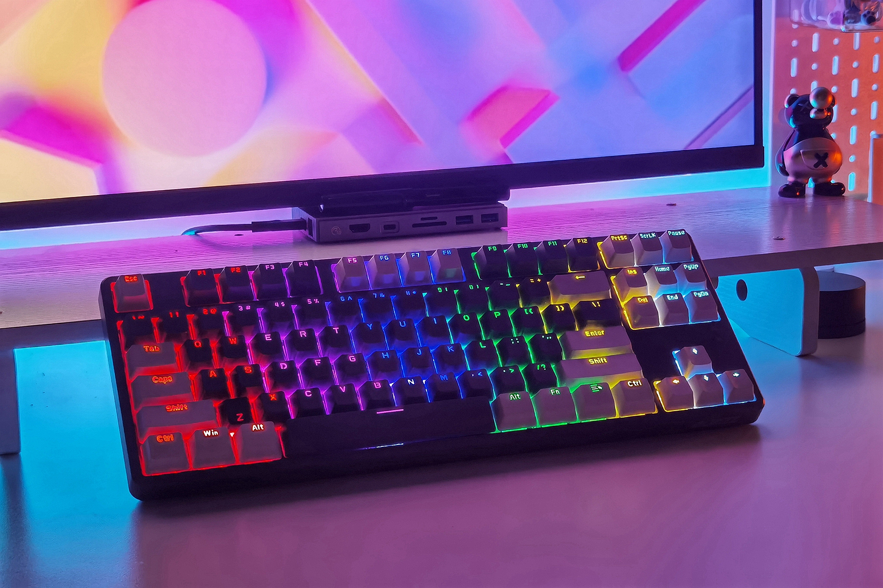 黑爵104键机械键盘,pbt键帽食品级