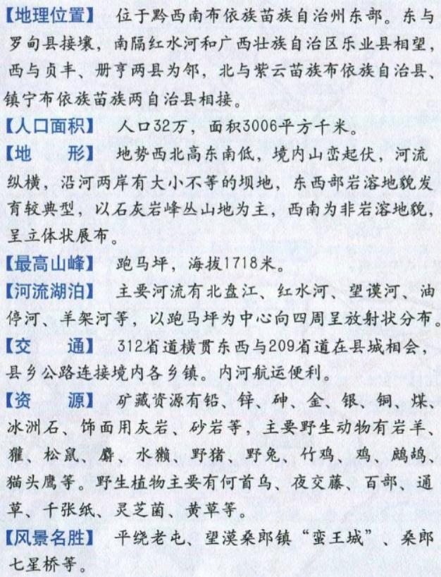 兴仁安龙贞丰册亨对比图,贵州黔西南贞丰县现在情况