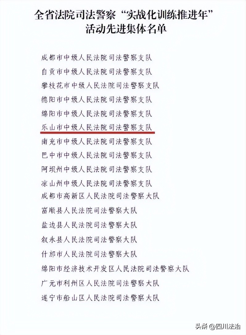 2022年，乐山法警做了这些事