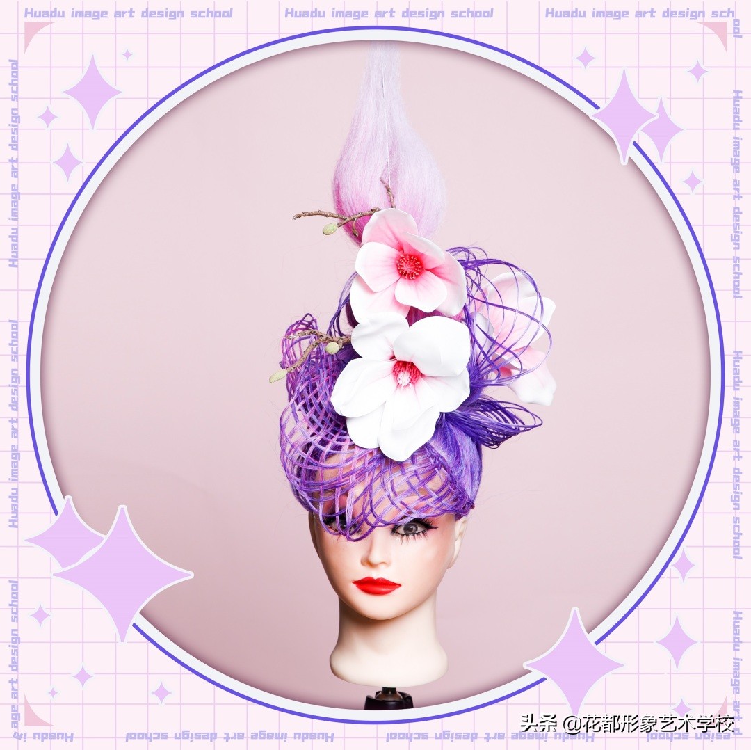 唯美学生编发教程,学化妆学美甲来花都