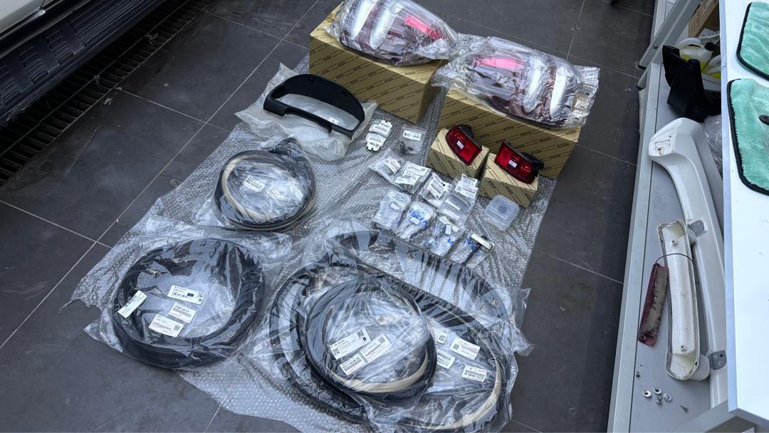 06年丰田霸道汽车翻新全过程,从山西拉回来的车