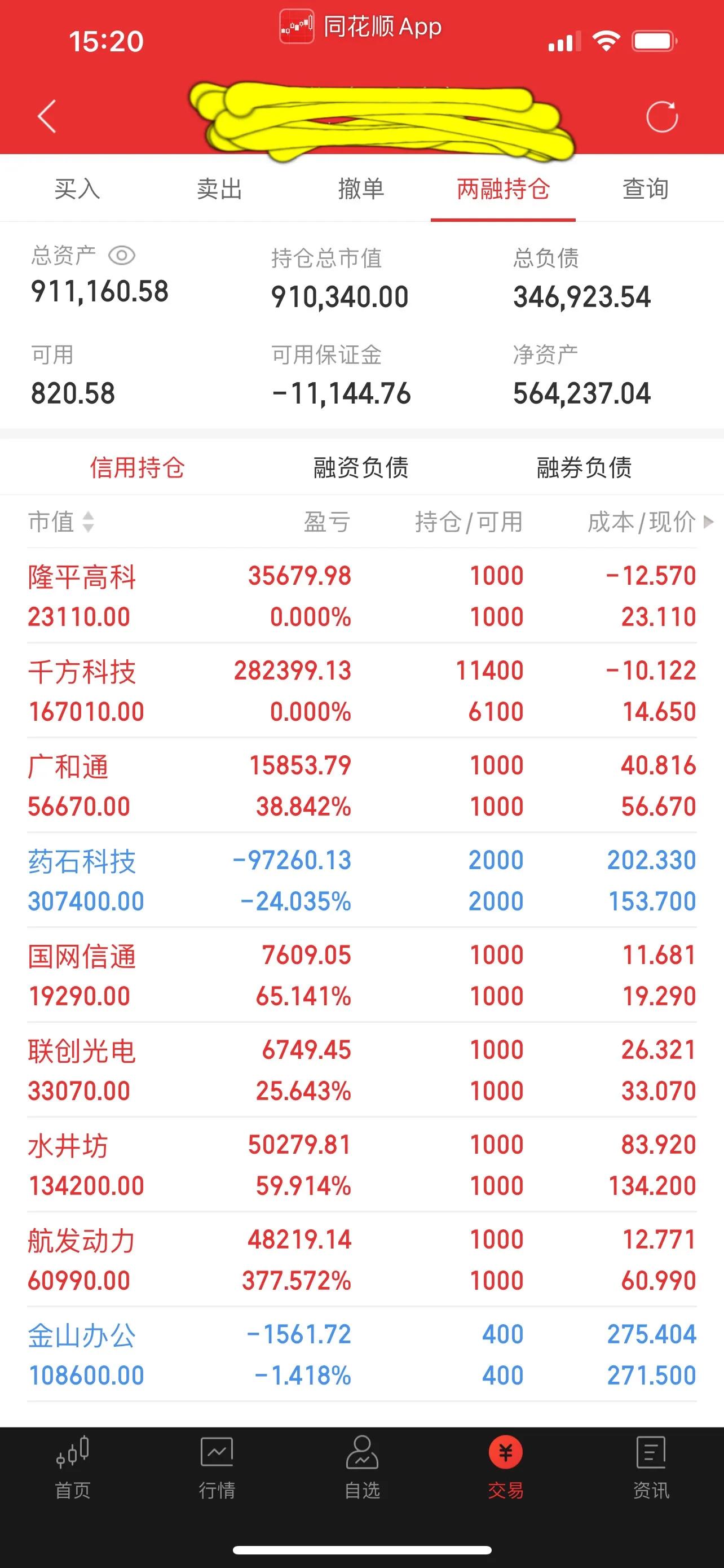 *合六**顺账户交易纪实（211126）