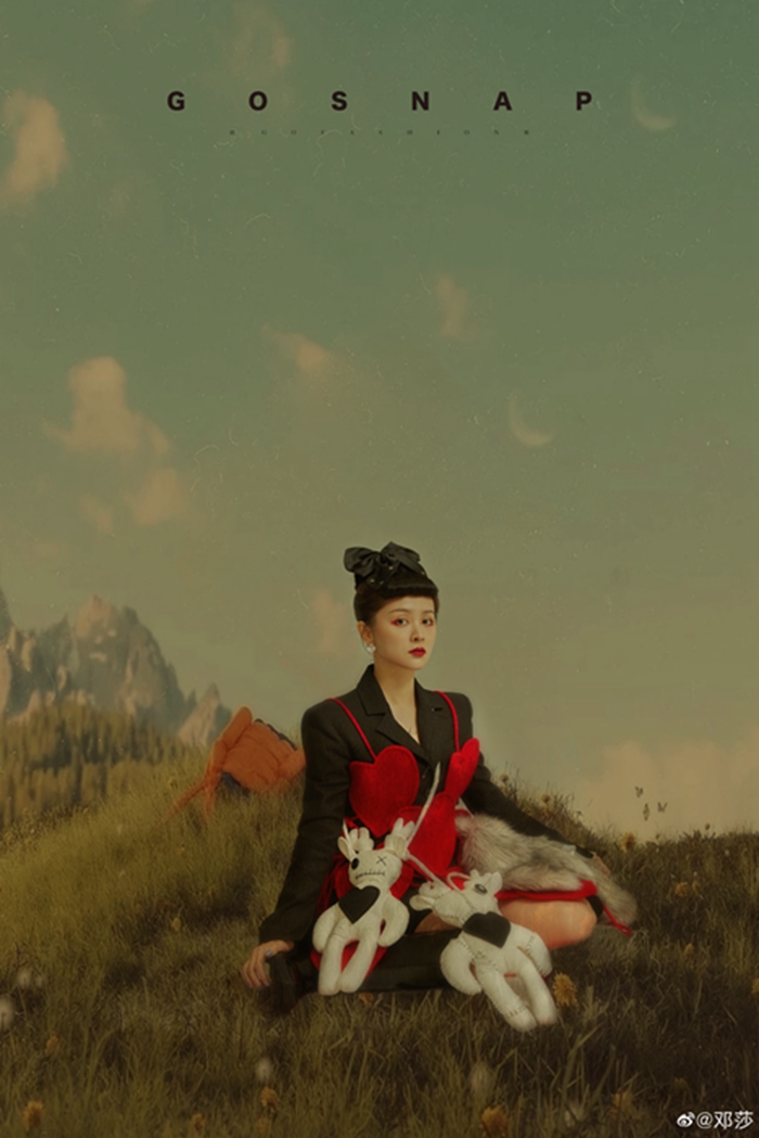 35岁邓莎晒美照,邓莎惊艳写真照片