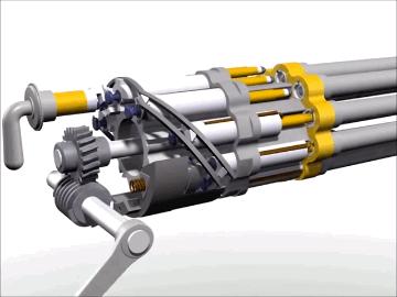 加特林机枪装弹有数量限制吗,可抛壳软弹加特林机枪