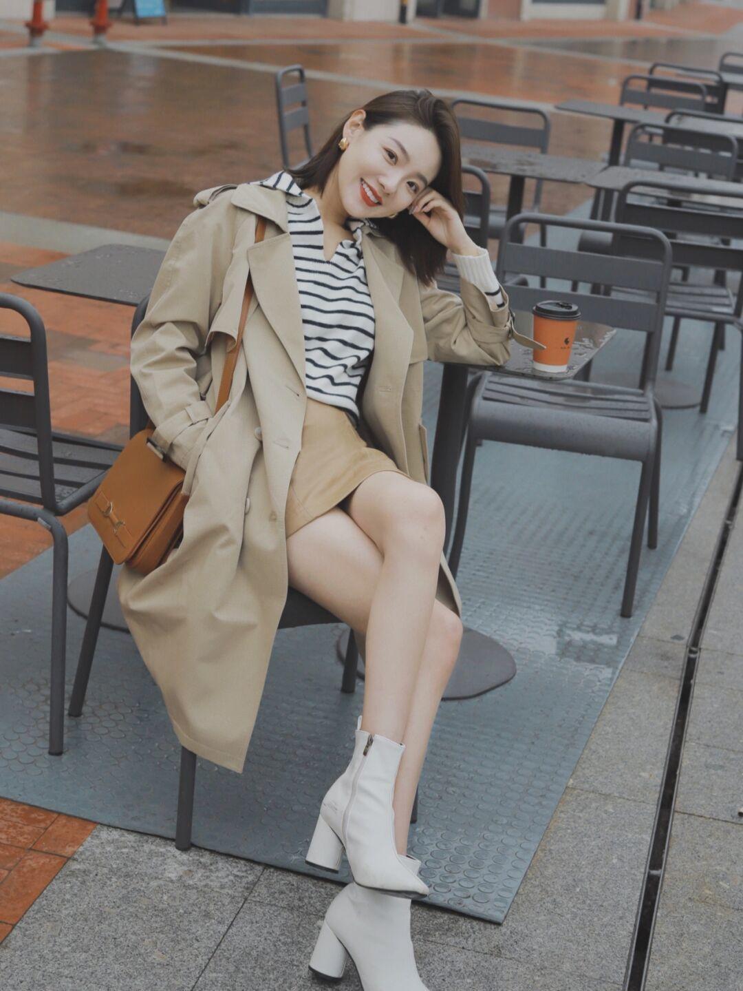 可拼接的风衣,风衣穿搭借鉴