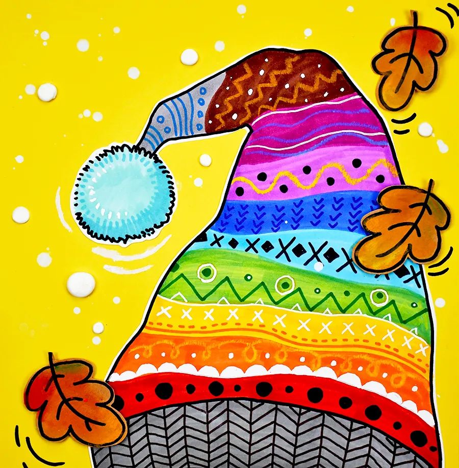 帽子画法儿童画,帽子儿童画图片大全线描