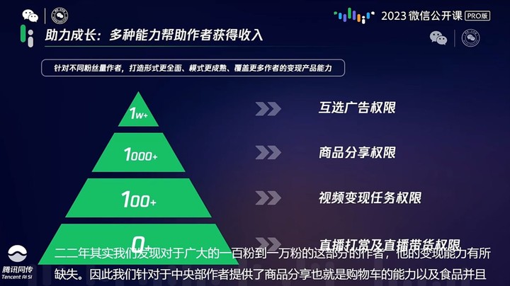 2023微信公开课PRO:马化腾口中「最亮眼的」视频号,今天做总结