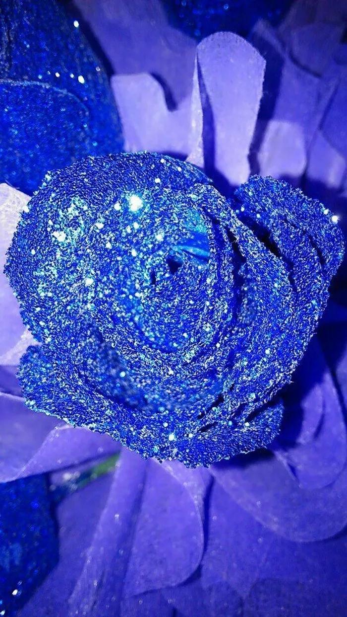 蓝色妖姬花束壁纸,花朵壁纸蓝色