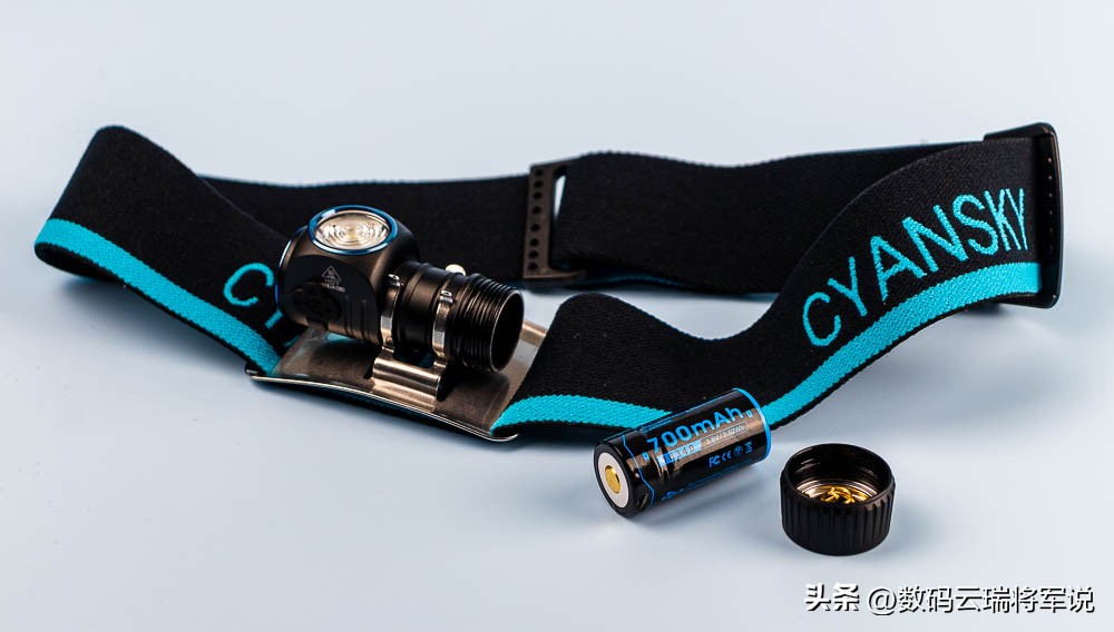 夜晚骑行照明好选择多功能L型迷你可充电头灯CYANSKYHS3R