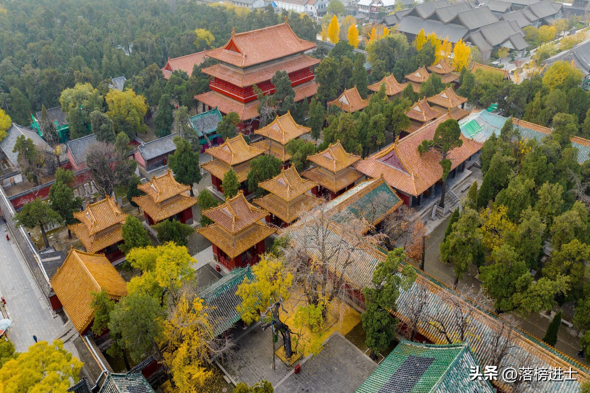 曲阜孔庙被称为文庙之首,曲阜孔庙全景