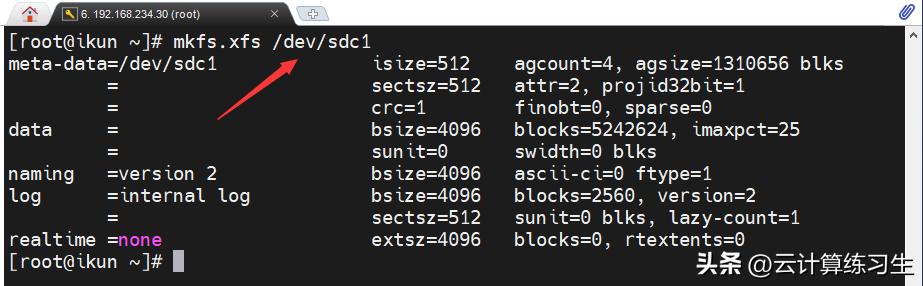 linux对硬盘分区格式化和挂载,linux系统格式化分区用哪个命令