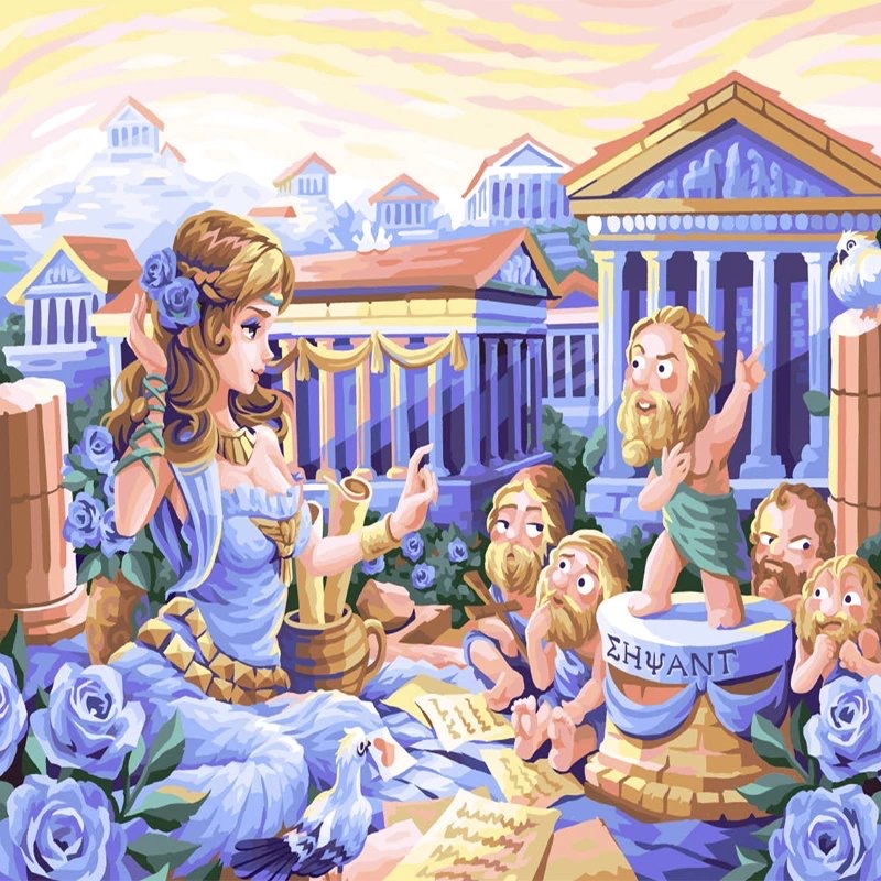 数字油画蓝鸽,蓝猫数字油画