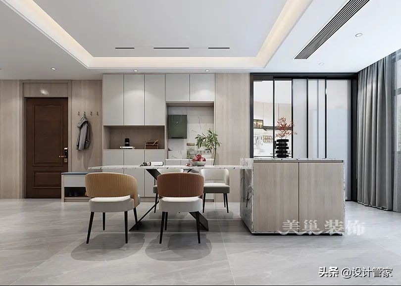 2022流行进门高级玄关设计,进门玄关设计2024最新款