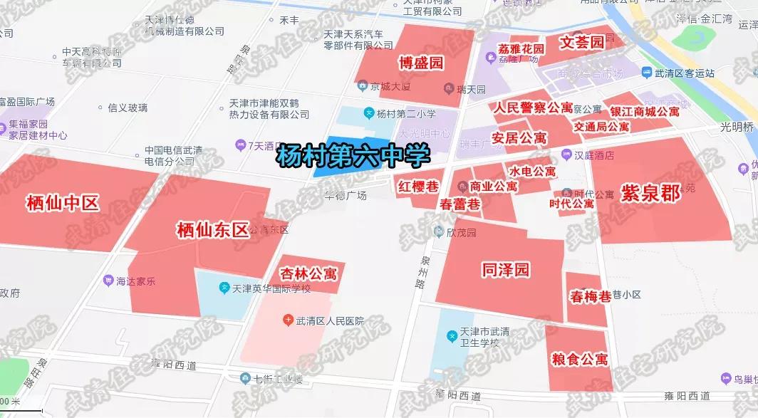 武清哪个初中好对应学区是哪里,武清初中划片范围图